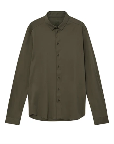Mos Mosh Gallery - MMGMarco Jersey Skjorte - Army
